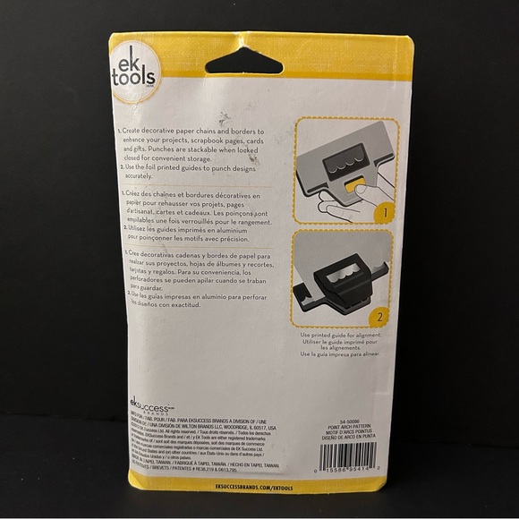 EK Tools LARGE Edge Punch - Point Arch Pattern - Picture 5 of 7